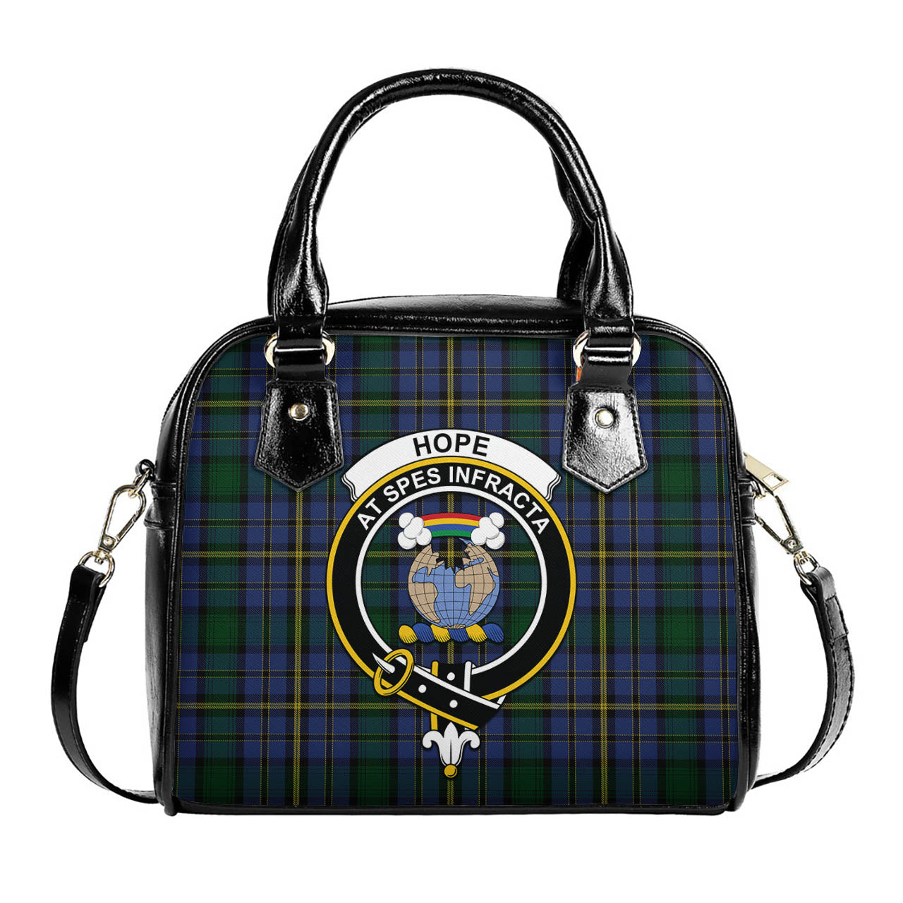 Hope Clan Originaux Tartan Shoulder Handbags with Family Crest One Size 6*25*22 cm - Tartanvibesclothing