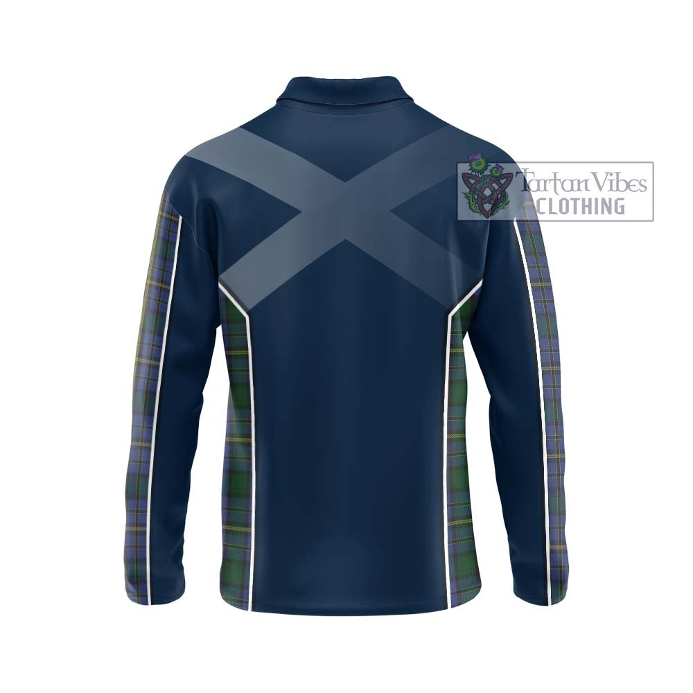 Hope Clan Originaux Tartan Long Sleeve Polo Shirt with Family Crest and Lion Rampant Vibes Sport Style - Tartan Vibes Clothing