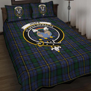 Hope Clan Originaux Tartan Quilt Bed Set with Family Crest