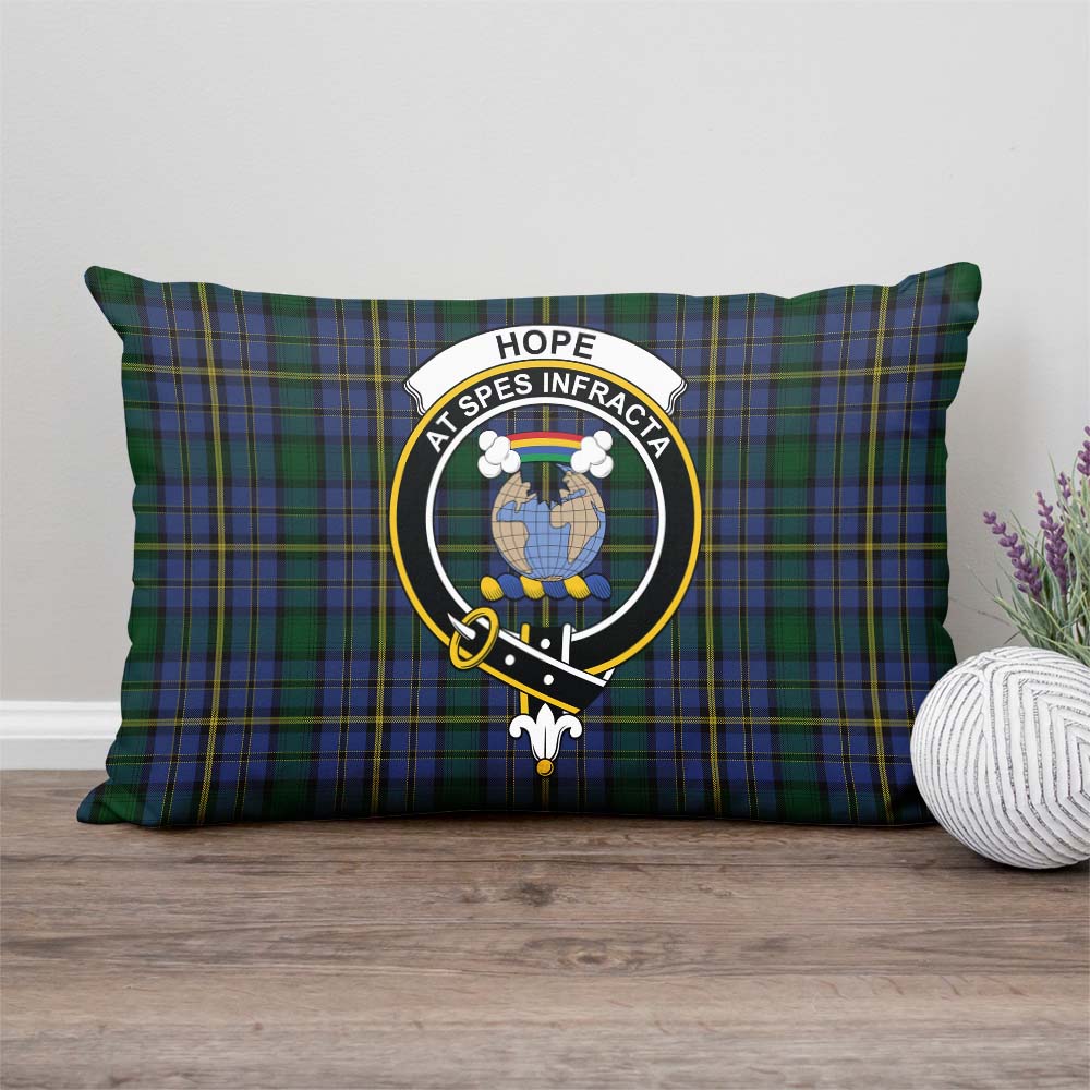 Hope Clan Originaux Tartan Pillow Cover with Family Crest Rectangle Pillow Cover - Tartanvibesclothing