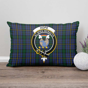 Hope Clan Originaux Tartan Pillow Cover with Family Crest