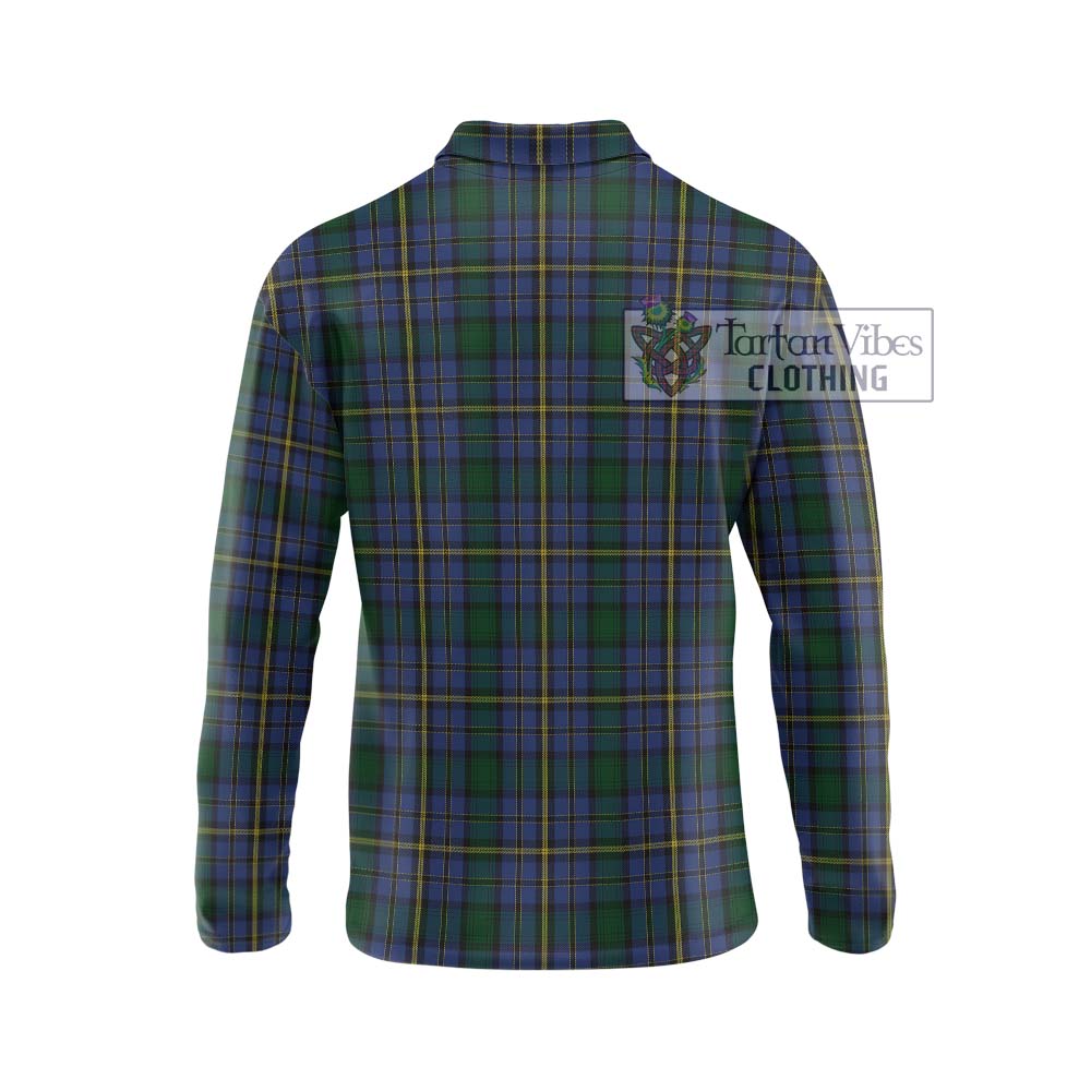 Hope Clan Originaux Tartan Long Sleeve Polo Shirt with Family Crest DNA In Me Style - Tartanvibesclothing Shop