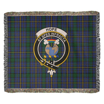 Hope Clan Originaux Tartan Woven Blanket with Family Crest