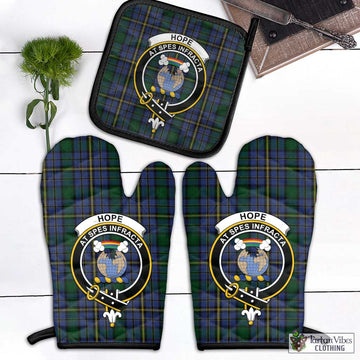 Hope Clan Originaux Tartan Combo Oven Mitt & Pot-Holder with Family Crest