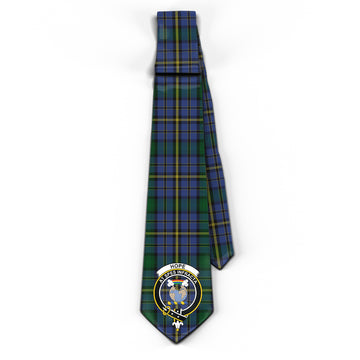 Hope Clan Originaux Tartan Classic Necktie with Family Crest