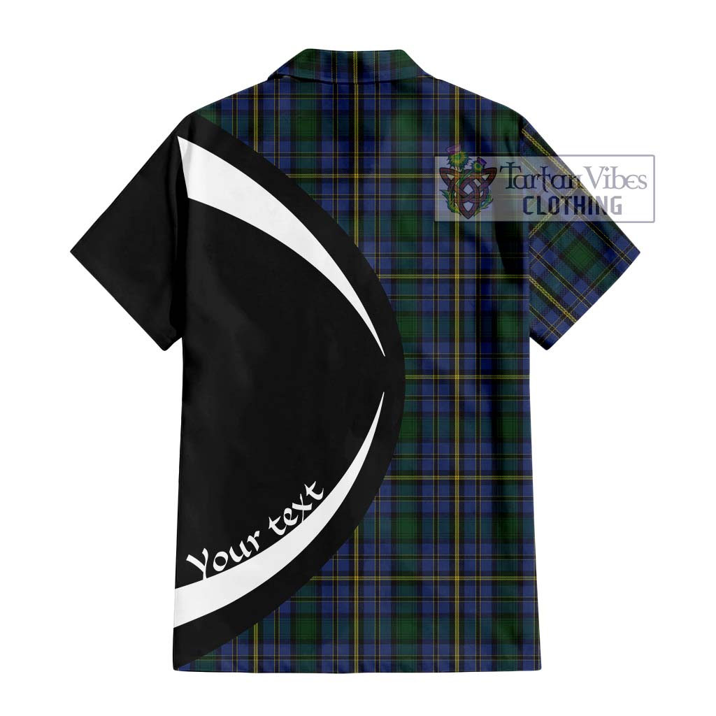 Hope Clan Originaux Tartan Short Sleeve Button Up with Family Crest Circle Style - Tartan Vibes Clothing