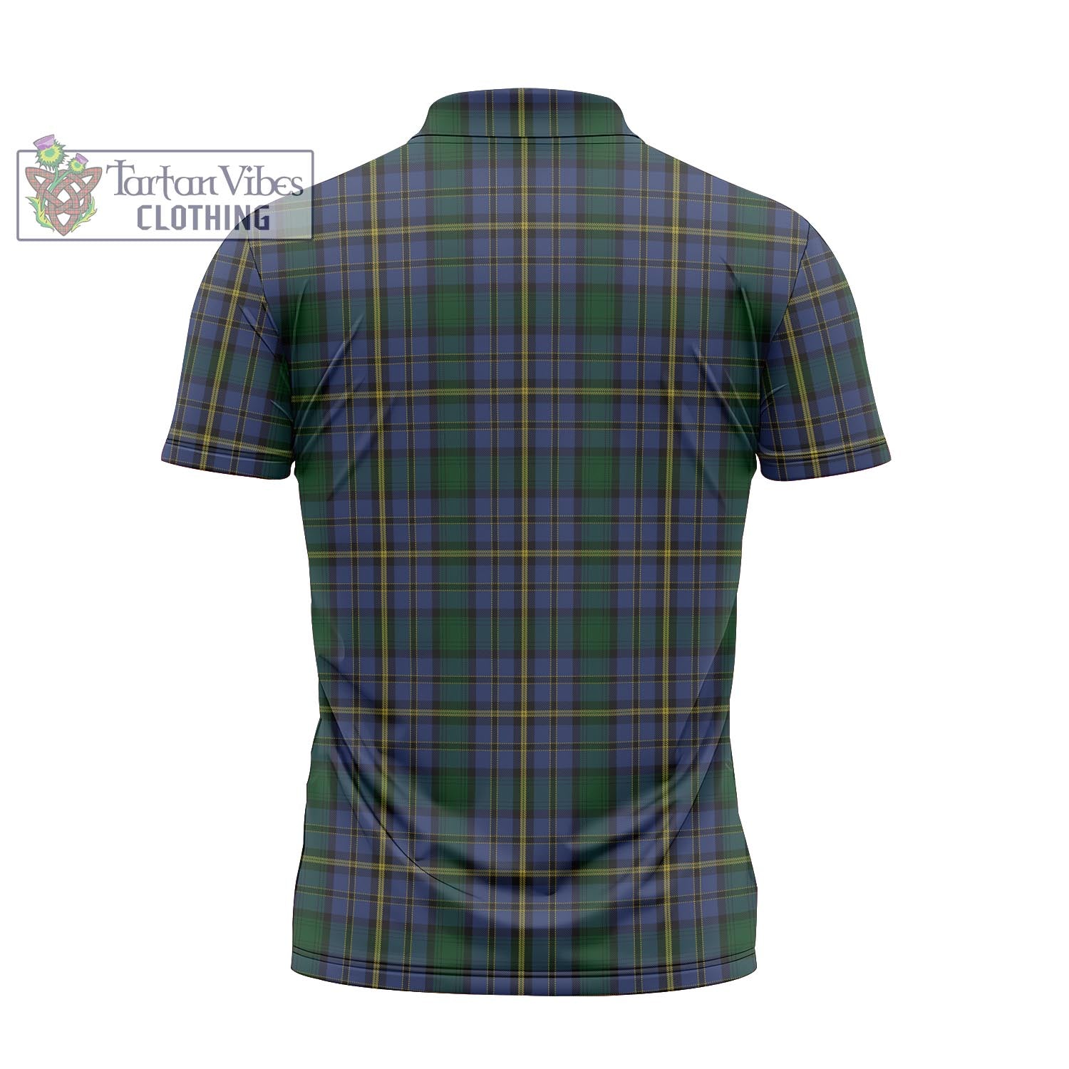 Tartan Vibes Clothing Hope Clan Originaux Tartan Zipper Polo Shirt with Family Crest