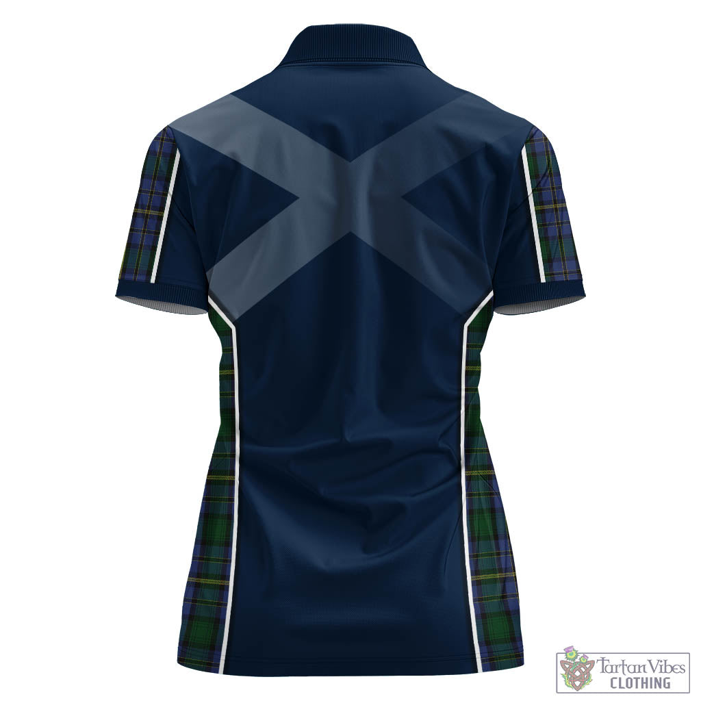Tartan Vibes Clothing Hope Clan Originaux Tartan Women's Polo Shirt with Family Crest and Scottish Thistle Vibes Sport Style