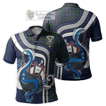 Hope Clan Originaux Tartan Polo Shirt with Epic Bagpipe Style