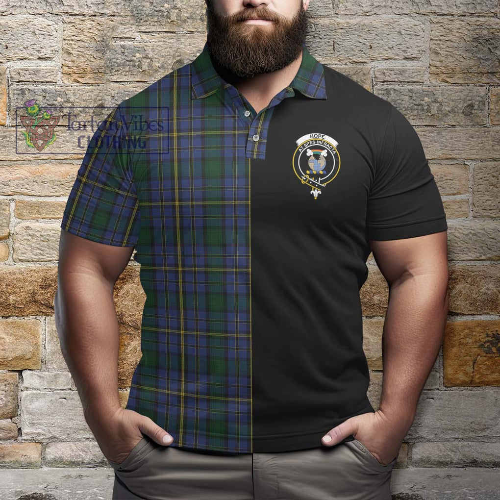 Hope Clan Originaux Tartan Polo Shirt with Family Crest and Half Of Me Style - Tartanvibesclothing Shop