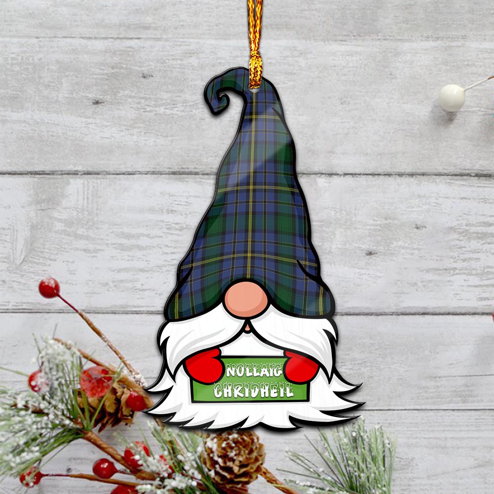 Hope Clan Originaux Gnome Christmas Ornament with His Tartan Christmas Hat - Tartanvibesclothing
