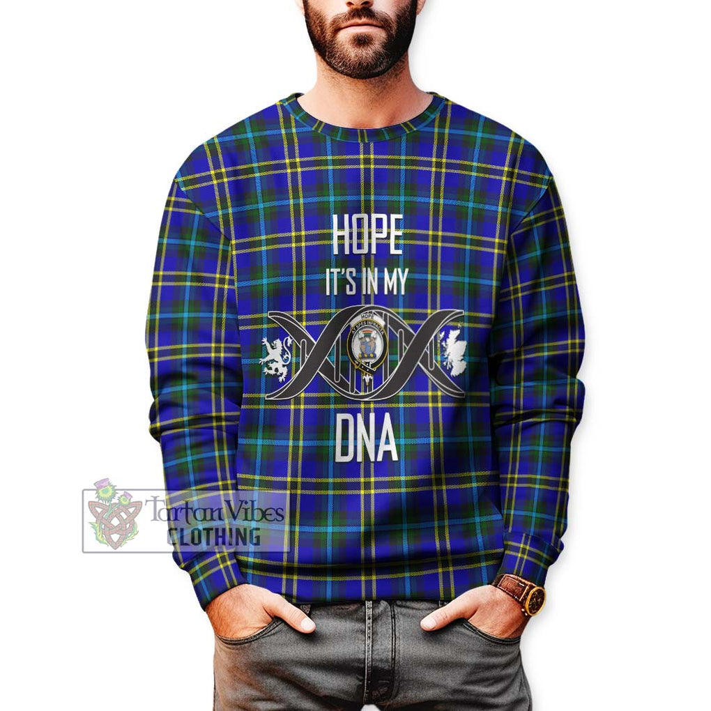 Hope Tartan Sweatshirt with Family Crest DNA In Me Style Unisex - Tartanvibesclothing Shop