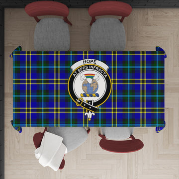 Hope Tartan Tablecloth with Family Crest