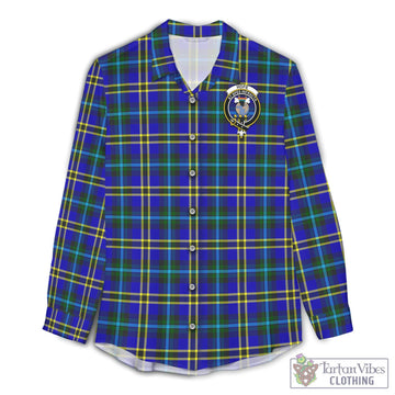 Hope Tartan Women's Casual Shirt with Family Crest