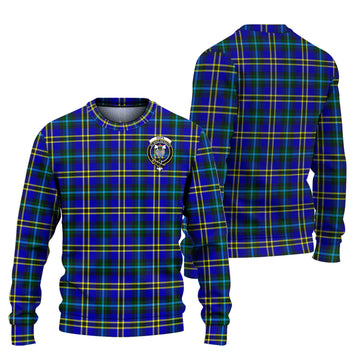 Hope Tartan Ugly Sweater with Family Crest