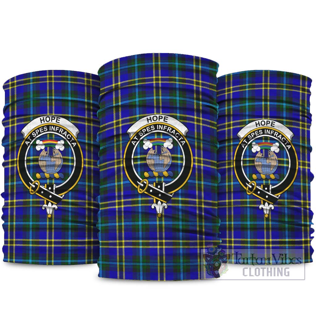 Hope Modern Tartan Neck Gaiters, Tartan Bandanas, Tartan Head Band with Family Crest