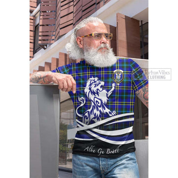 Hope Tartan Cotton T-shirt with Alba Gu Brath Regal Lion Emblem