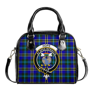 Hope Tartan Shoulder Handbags with Family Crest