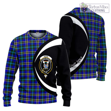 Hope Tartan Ugly Sweater with Family Crest Circle Style