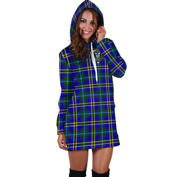 Hope Tartan Hoodie Dress with Family Crest