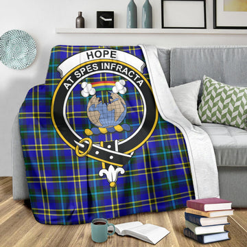 Hope Tartan Blanket with Family Crest