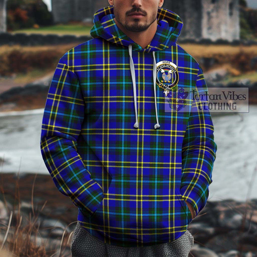 Hope Tartan Cotton Hoodie with Family Crest Pullover Hoodie XS - Tartan Vibes Clothing