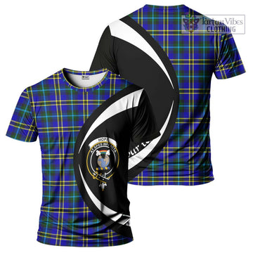 Hope Tartan T-Shirt with Family Crest Circle Style