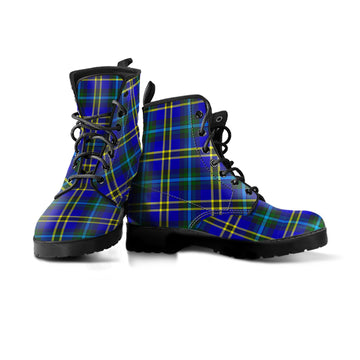 Hope Tartan Leather Boots