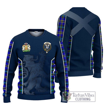 Hope Tartan Ugly Sweater with Family Crest and Lion Rampant Vibes Sport Style