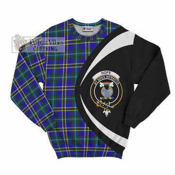 Hope Tartan Sweatshirt with Family Crest Circle Style