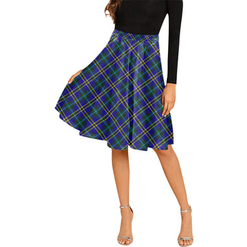 Hope Tartan Melete Pleated Midi Skirt