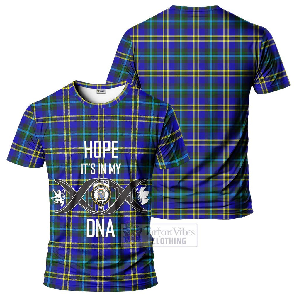 Hope Tartan T-Shirt with Family Crest DNA In Me Style - Tartan Vibes Clothing