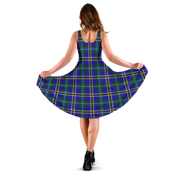 Hope Tartan Sleeveless Midi Womens Dress