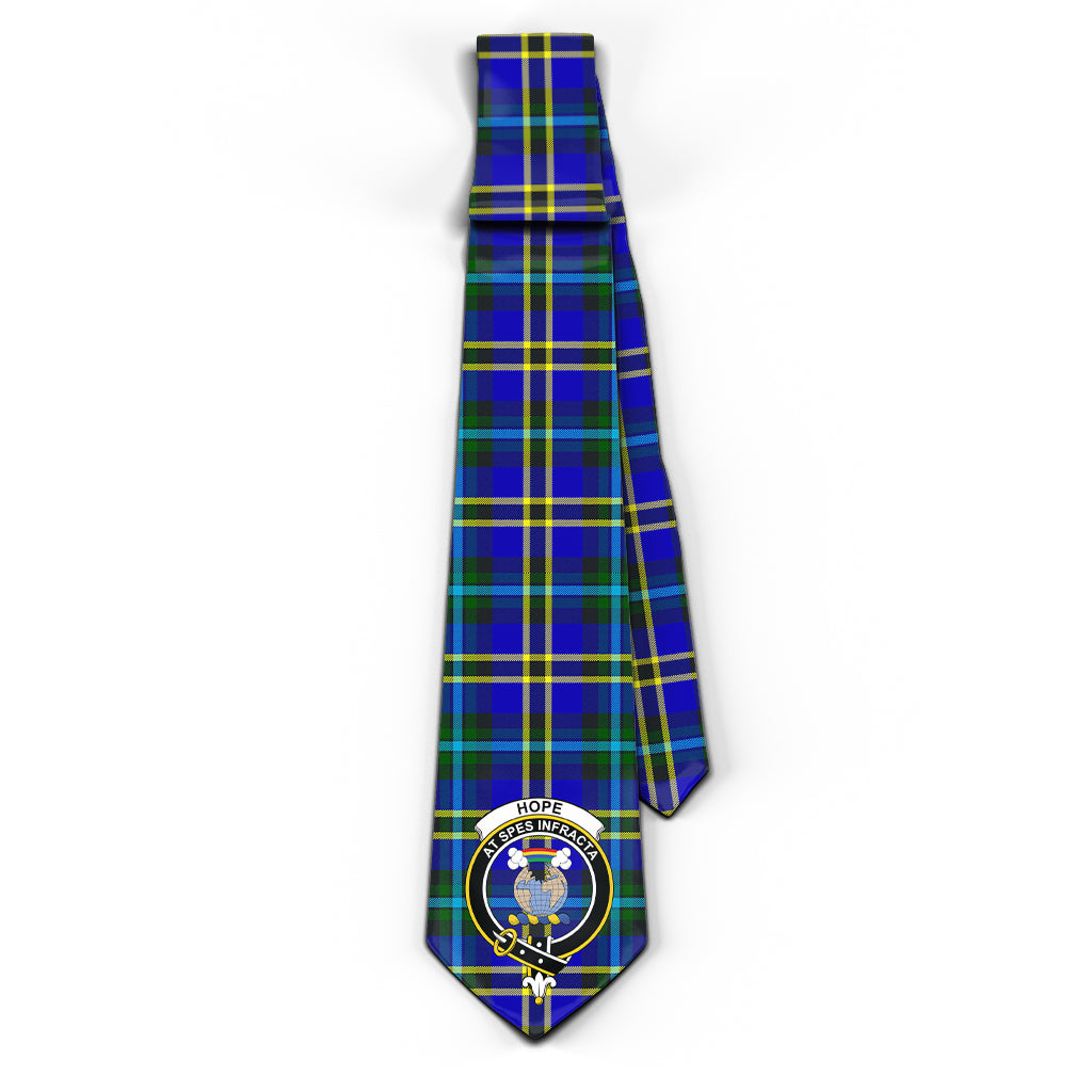 Hope Tartan Classic Necktie with Family Crest - Tartan Vibes Clothing