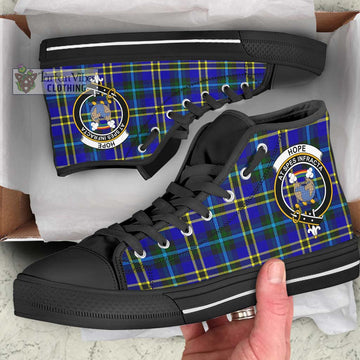 Hope Tartan High Top Shoes with Family Crest