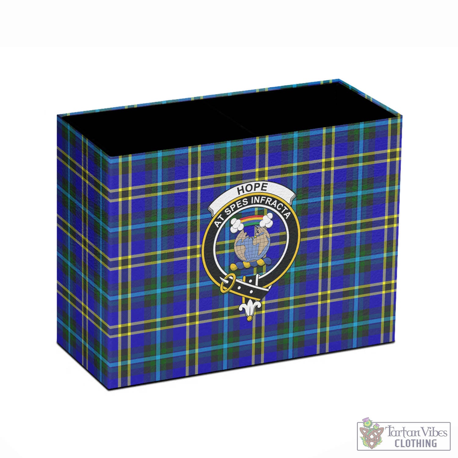 Tartan Vibes Clothing Hope Modern Tartan Pen Holder with Family Crest