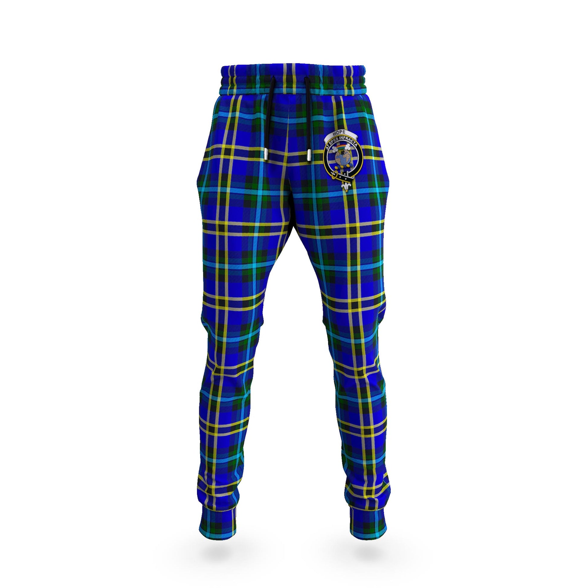 Hope Tartan Joggers Pants with Family Crest 5XL - Tartan Vibes Clothing