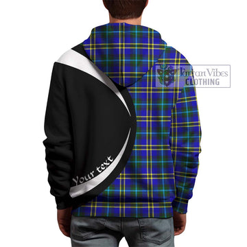 Hope Tartan Hoodie with Family Crest Circle Style