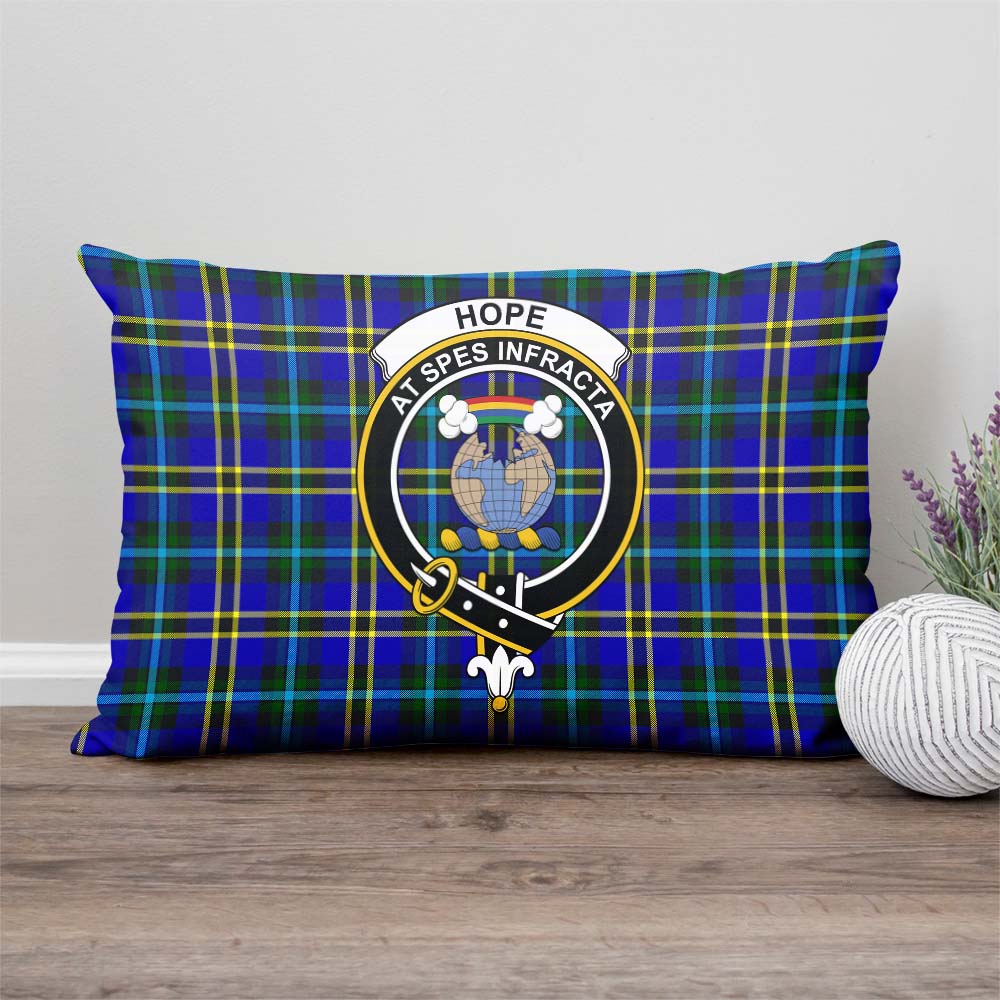 Hope Modern Tartan Pillow Cover with Family Crest Rectangle Pillow Cover - Tartanvibesclothing