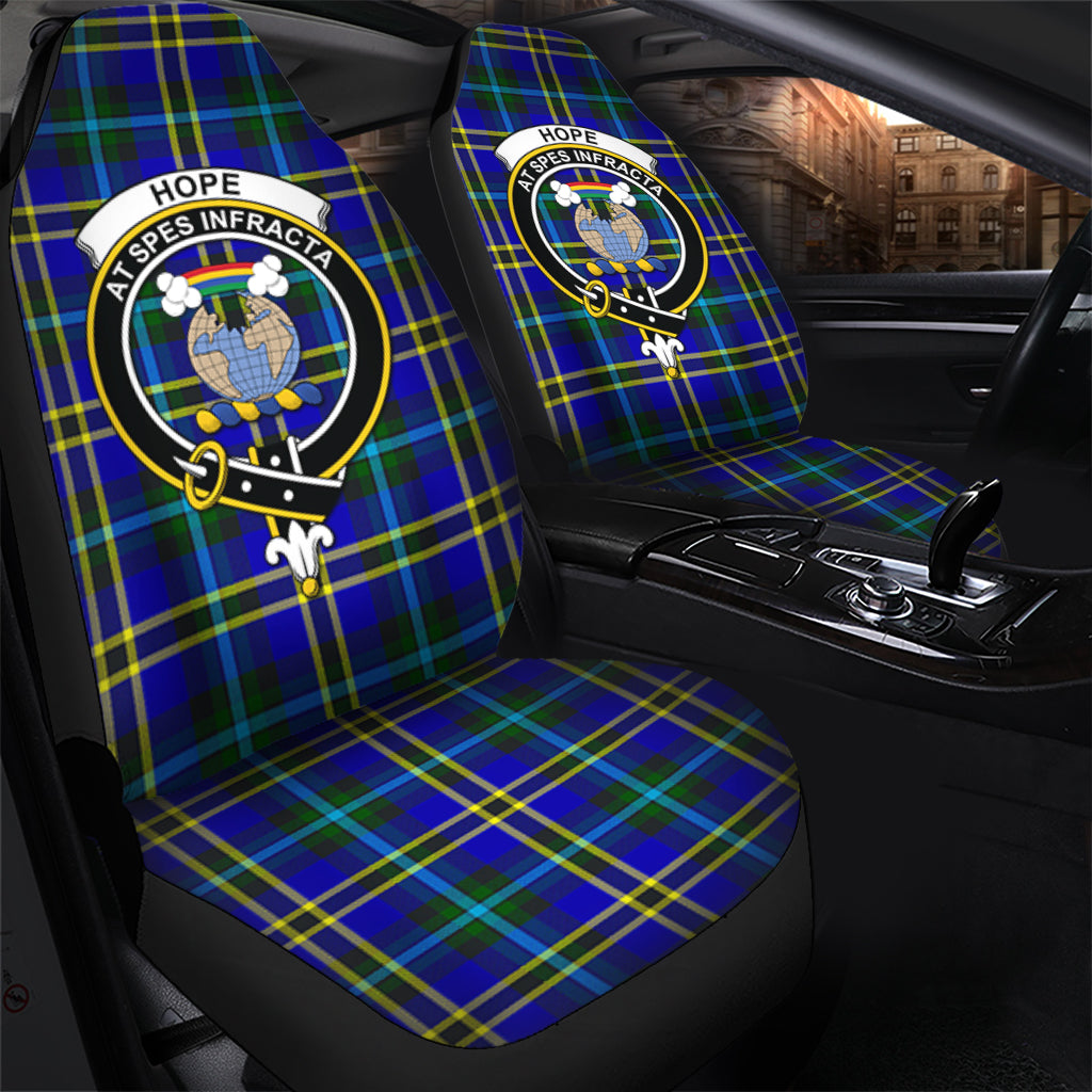 Hope Modern Tartan Car Seat Cover with Family Crest - Tartanvibesclothing