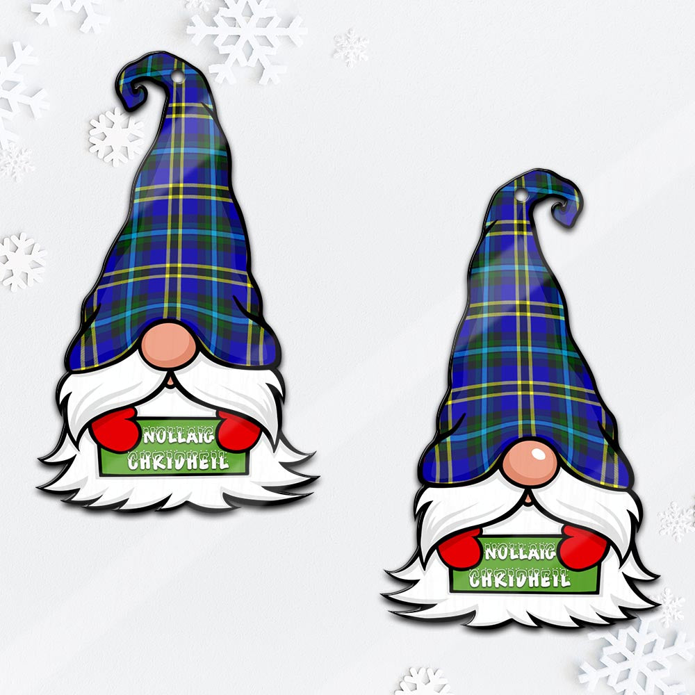 Hope Gnome Christmas Ornament with His Tartan Christmas Hat - Tartan Vibes Clothing