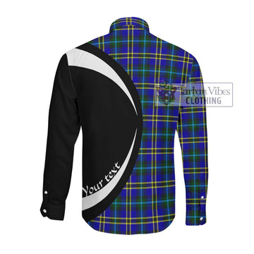 Hope Tartan Long Sleeve Button Up with Family Crest Circle Style