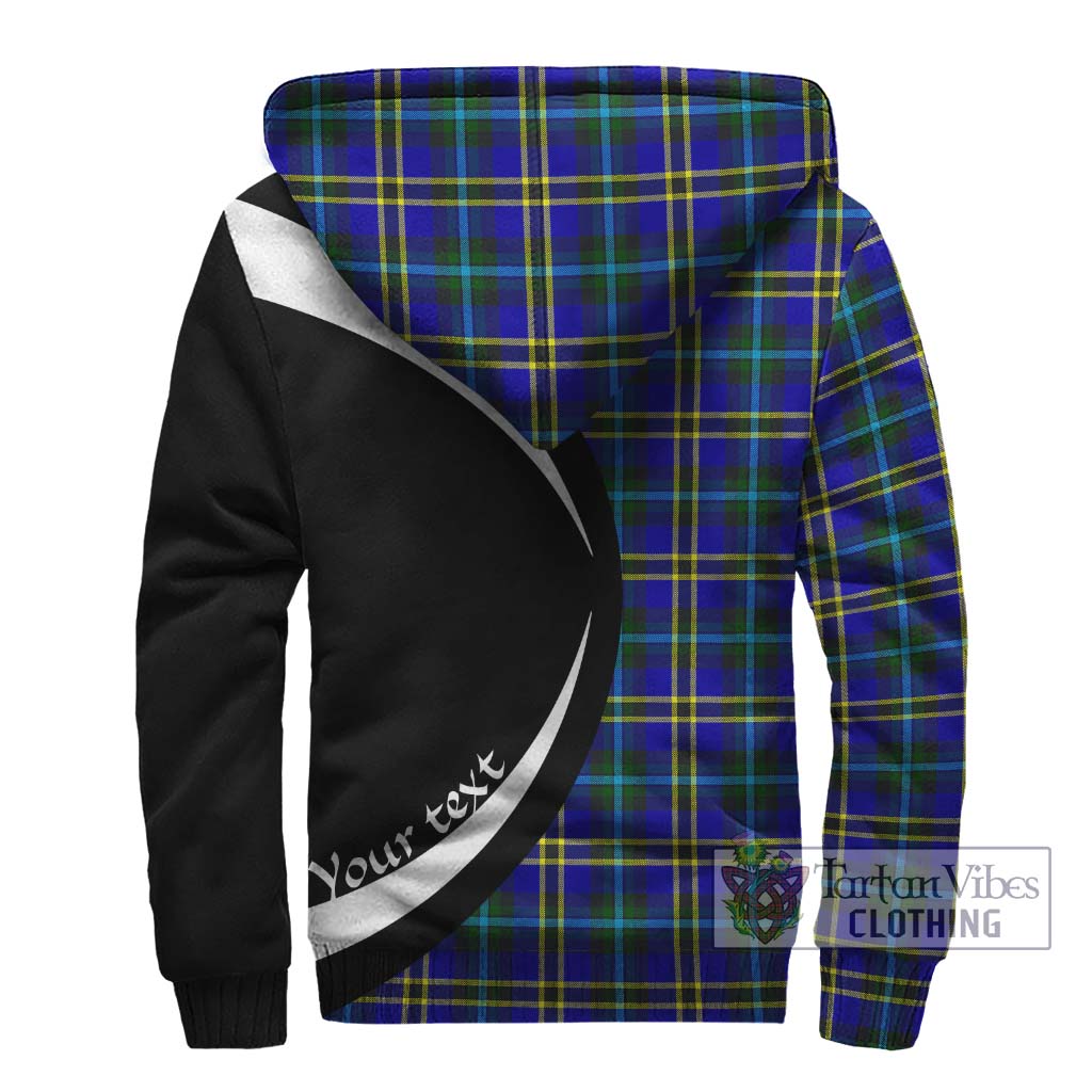 Hope Tartan Sherpa Hoodie with Family Crest Circle Style - Tartan Vibes Clothing