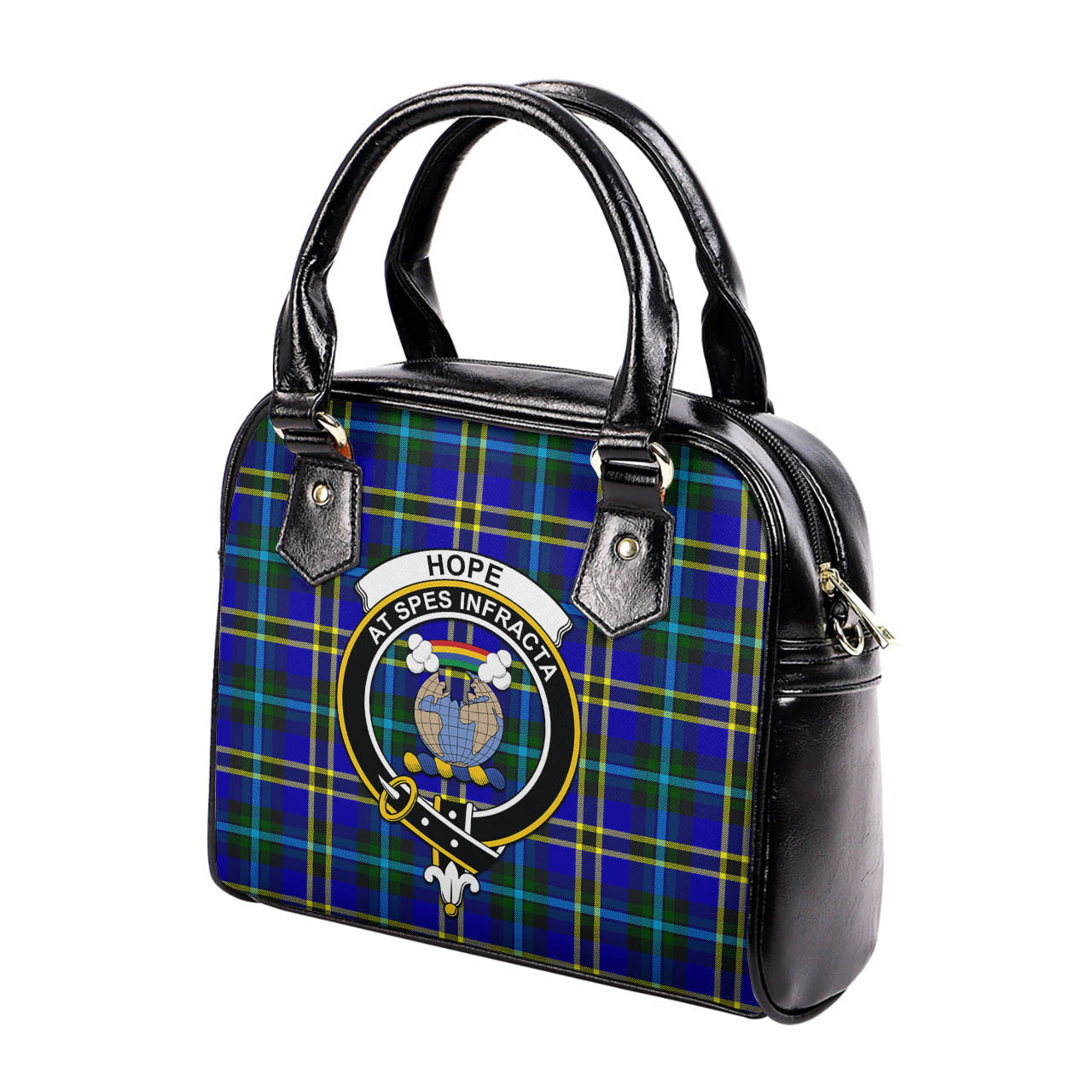 Hope Modern Tartan Shoulder Handbags with Family Crest - Tartanvibesclothing