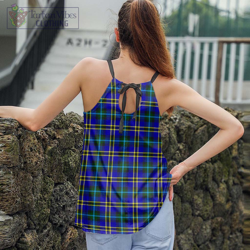 Tartan Vibes Clothing Hope Modern Tartan Loose Halter Neck Camisole