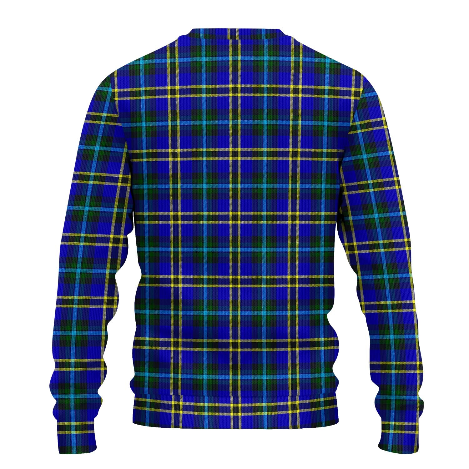 Hope Modern Tartan Knitted Sweater with Family Crest - Tartanvibesclothing