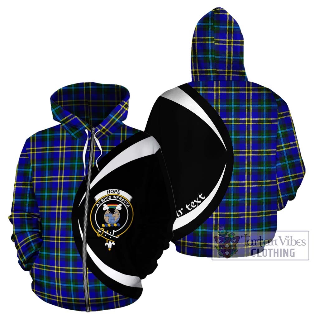 Tartan Vibes Clothing Hope Modern Tartan Hoodie with Family Crest Circle Style