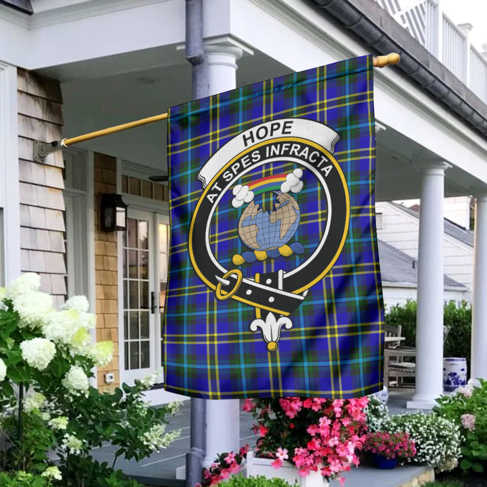 Hope Tartan Flag with Family Crest - Tartan Vibes Clothing