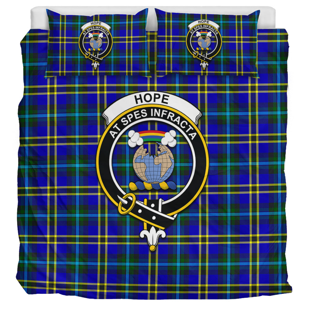 Hope Tartan Bedding Set with Family Crest UK Bedding Set UK Super King 104*94 inch - Tartan Vibes Clothing