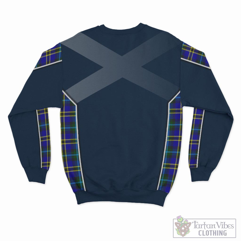 Tartan Vibes Clothing Hope Modern Tartan Sweatshirt with Family Crest and Scottish Thistle Vibes Sport Style